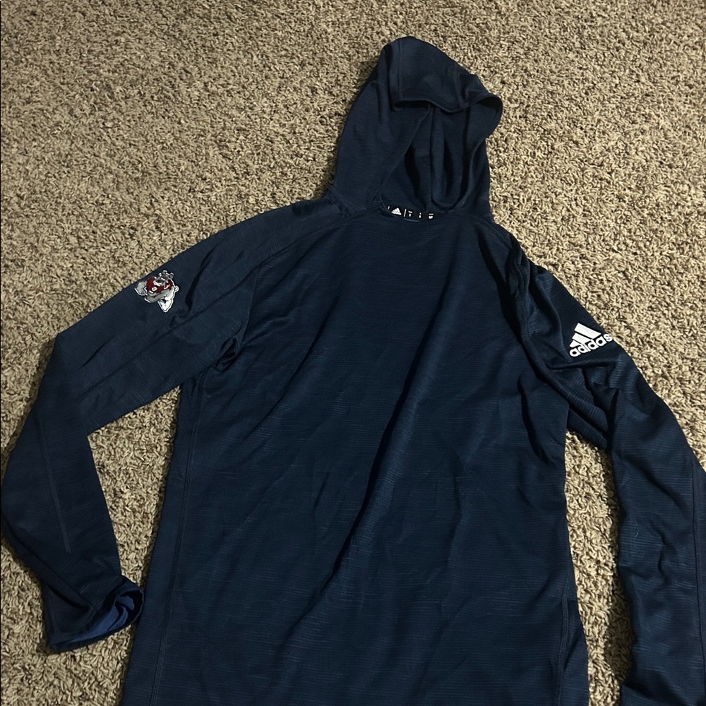 Fresno State Adidas Dark Blue dri-fit Hoodie